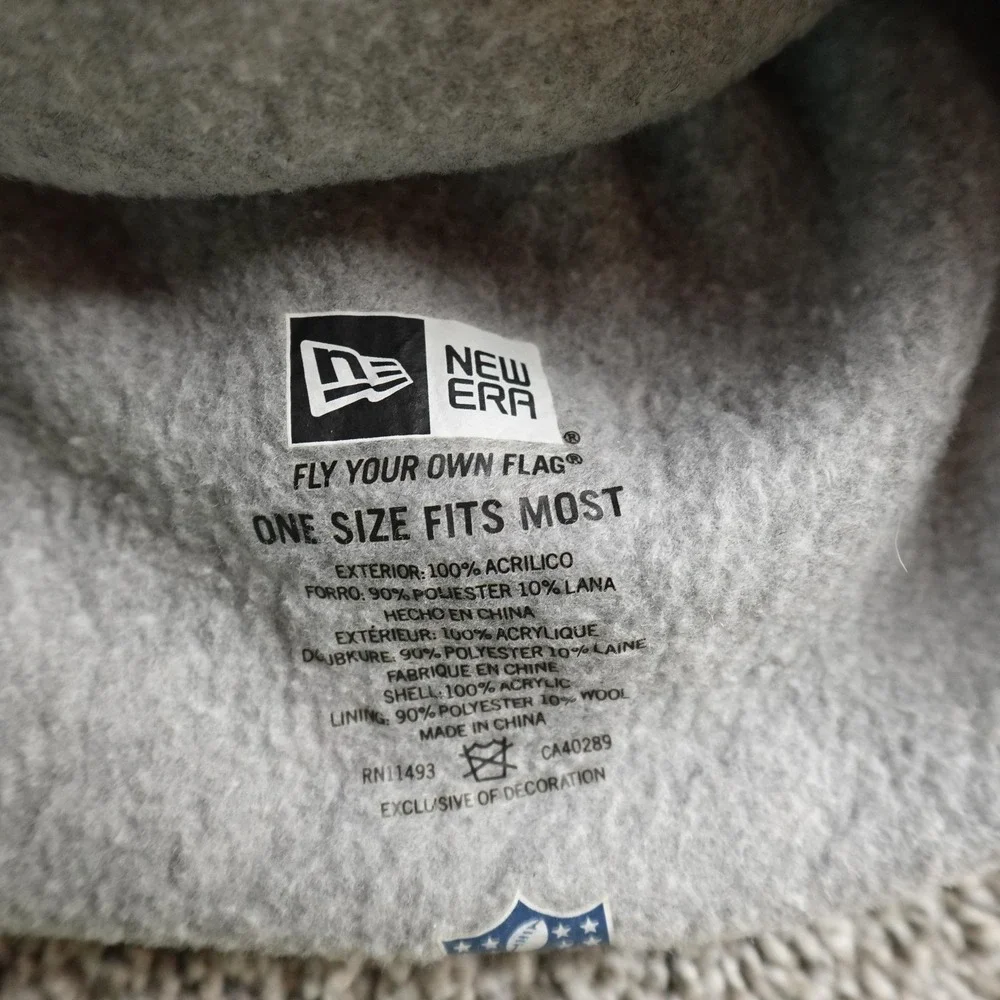 Denver Broncos Hat Mens One Size Fitted Gray‎ NFL Football Knit Beanie New Era